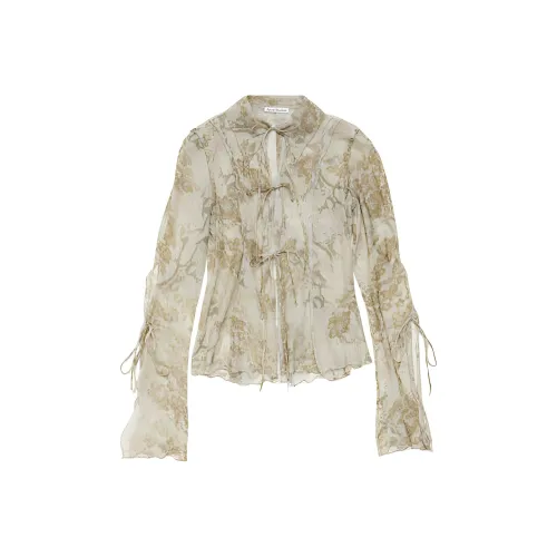 Acne Studios Floral print Semi sheer Shirt