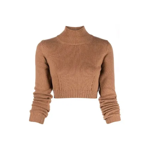FENDI Slim Fit Sweater Women's Brown