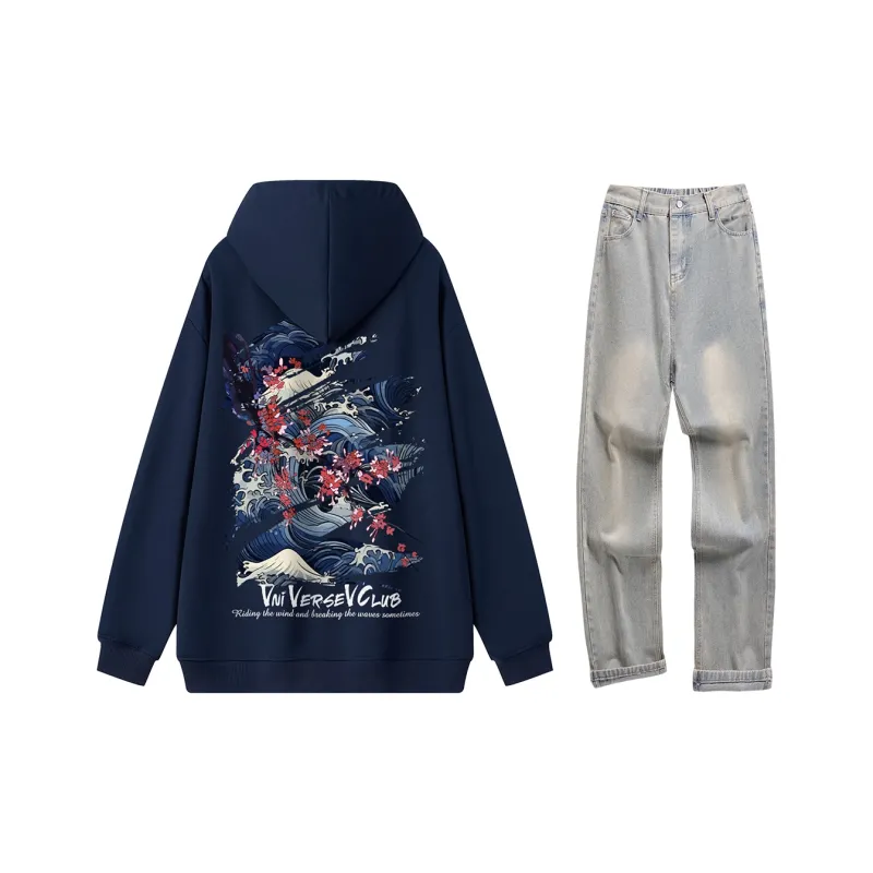 VniVerseVClub Sweatshirt Set Unisex-16