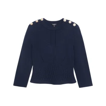 CHANEL Sweaters Women's Blue
