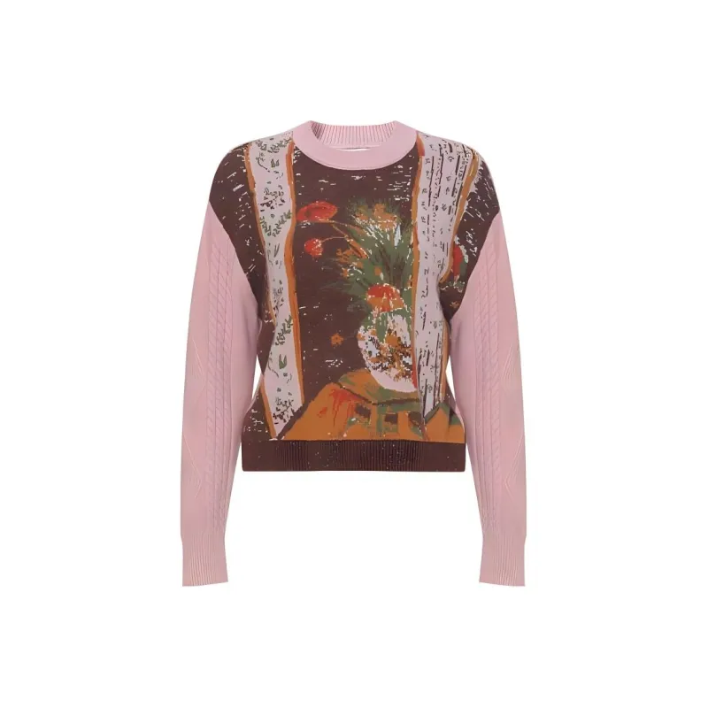 Two Or Three Things Sweaters Women's Pink-0
