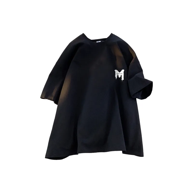 Warrior Huichao Cloud Sail Collection Drop Shoulder Sleeve T Shirt Unisex-3