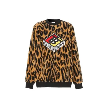 Burberry Sweatshirts Women's Leopard Print