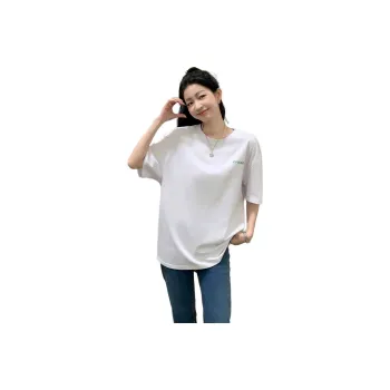 Tonlion Drop Shoulder Sleeve T-Shirt Women's Bleach