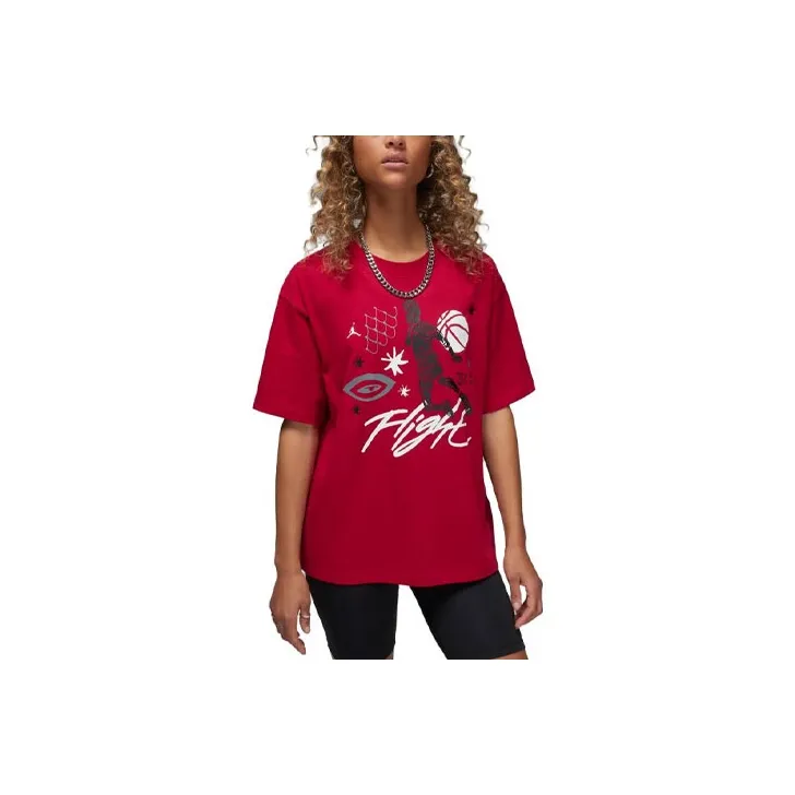 Jordan T Shirts Women's Gym Red-0