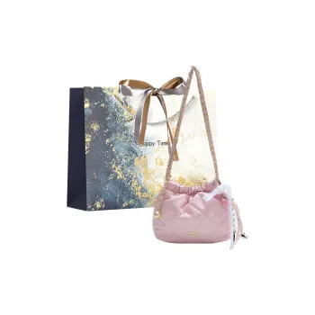 Iman's House PU Shoulder Bag Women's Pink/Black/White/Silver