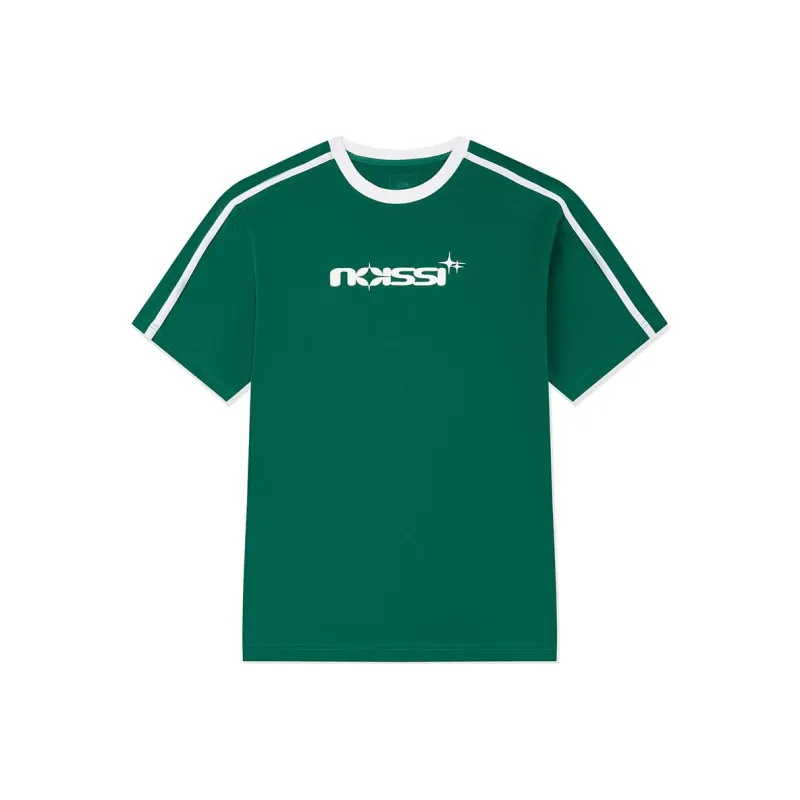 QIAODAN Drop Shoulder Sleeve T Shirt Women's Winter Green/White-0