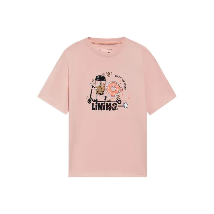 LINING Sports Fashion Collection T Shirts Women's Pink-0