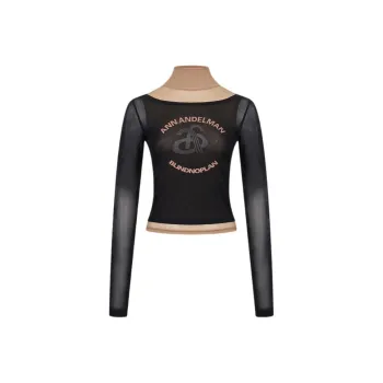 ANN ANDELMAN x BLIND NO PLAN T Shirt Women's Black Brown