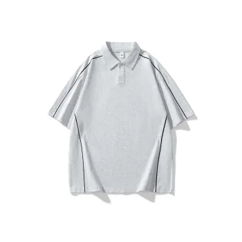 Caramella Drop Shoulder Sleeve T Shirt Unisex Light Heather Gray