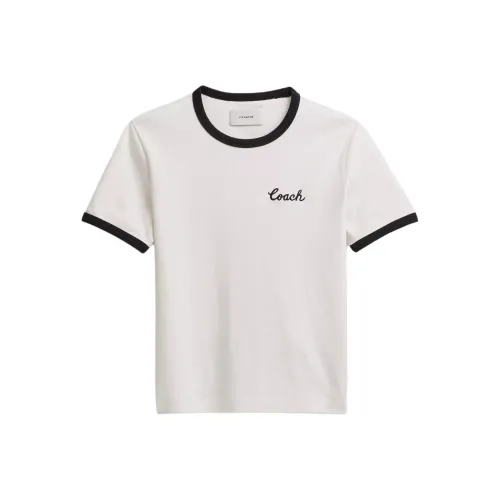 COACH T Shirts Women's White