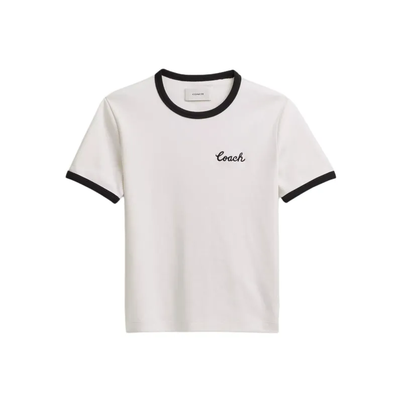 COACH T Shirts Women's White-0