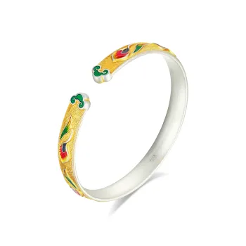 Furunlai 999 Fine Silver Bangles Unisex