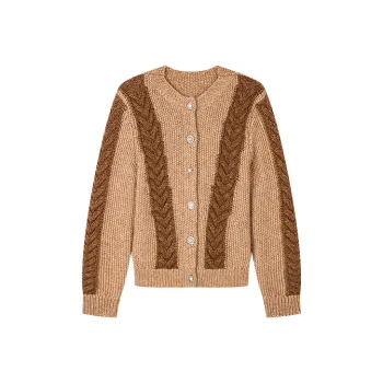 UOOYAA Sweaters Women's Khaki
