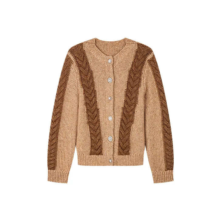 UOOYAA Sweaters Women's Khaki-0