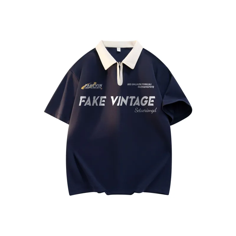 FAKE VINTAGE Polo Shirts Unisex-14