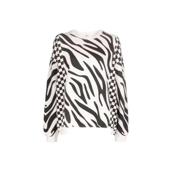 R13 Tiger-print Cotton Sweatshirt