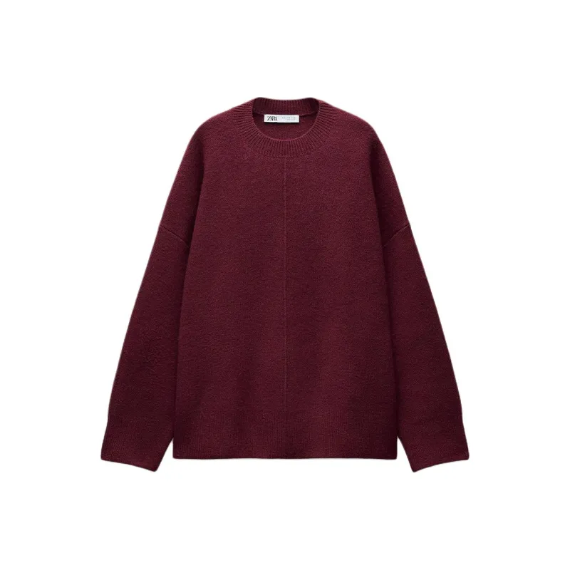 ZARA Sweaters Women's Burgundy-0