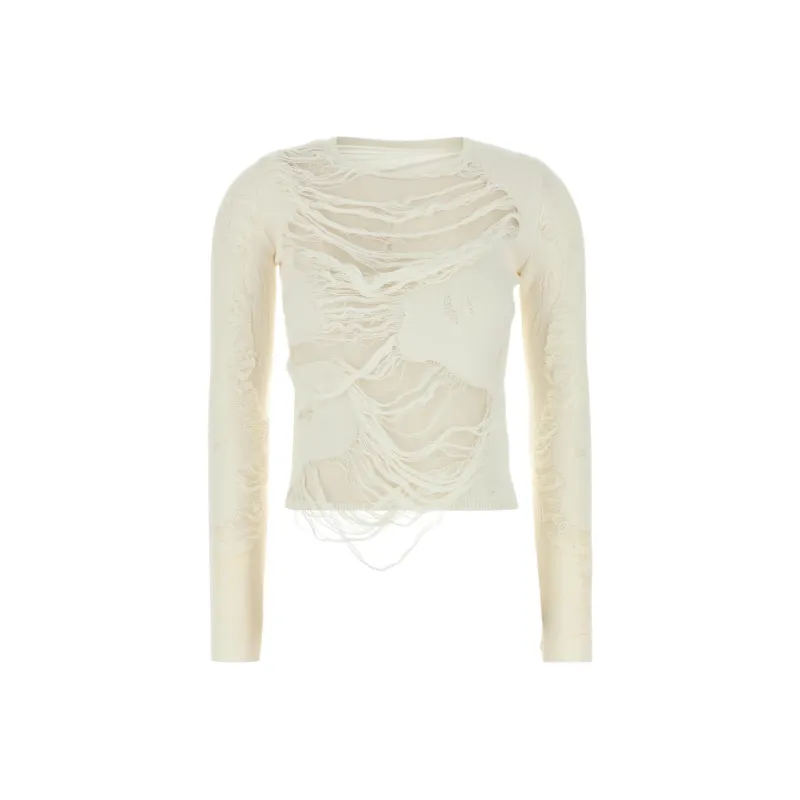 MM6 Maison Margiela Ripped effect Jumper-0