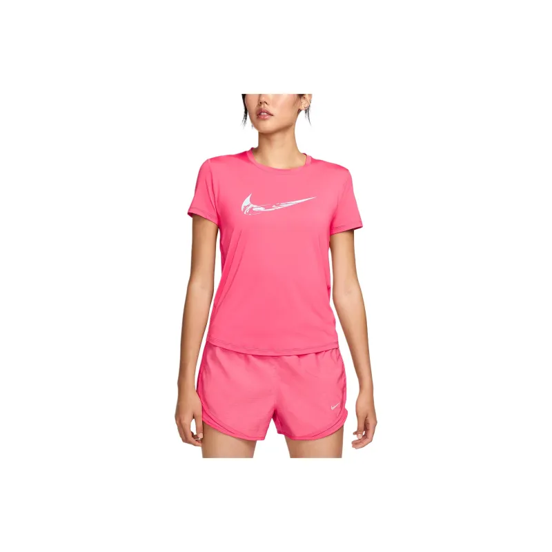 Nike T Shirt Women's Carnation Pink/Glacier Blue-0