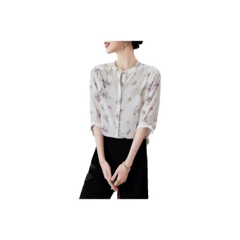 To The West Shirt Women's White Base Butterfly