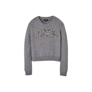MARC JACOBS Gem Knit Logo Crewneck Jumper