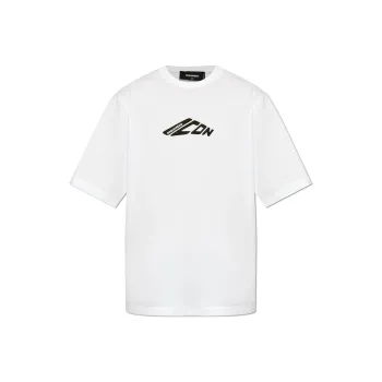 DSQUARED 2 Icon Printed Crewneck T Shirt