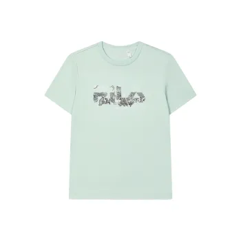 FILA T Shirts Women's Pond Aqua Green