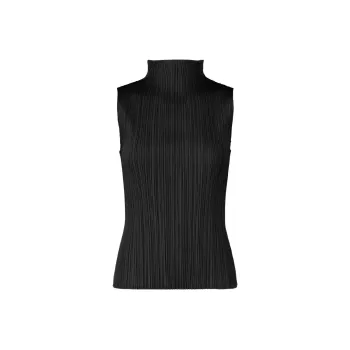 PLEATS PLEASE ISSEY MIYAKE SS22 Tank Top Women's Black