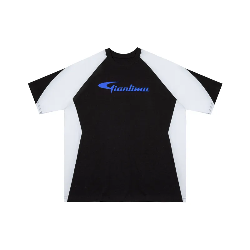 QIANLIMU T-Shirts Women's Black/White-0