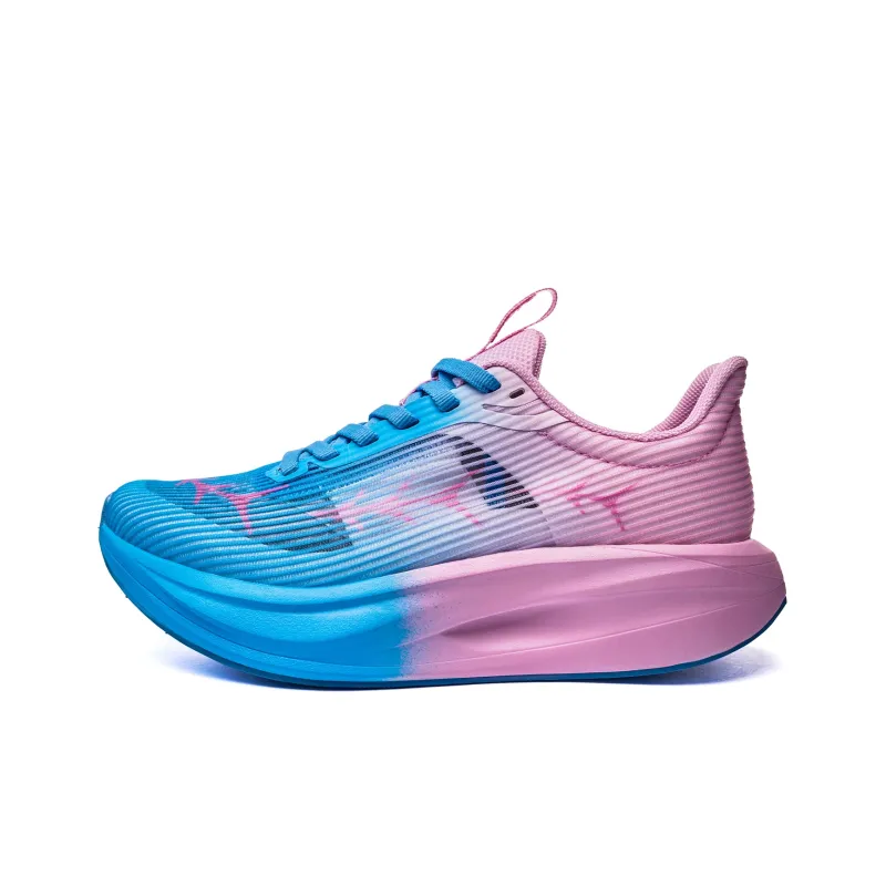 TEPOR Running Shoes Unisex Low Top Misty Blue/Dusk Cloud White/Gradient Black/Ice Blue Pink/Starburst Orange/Duorolan-23