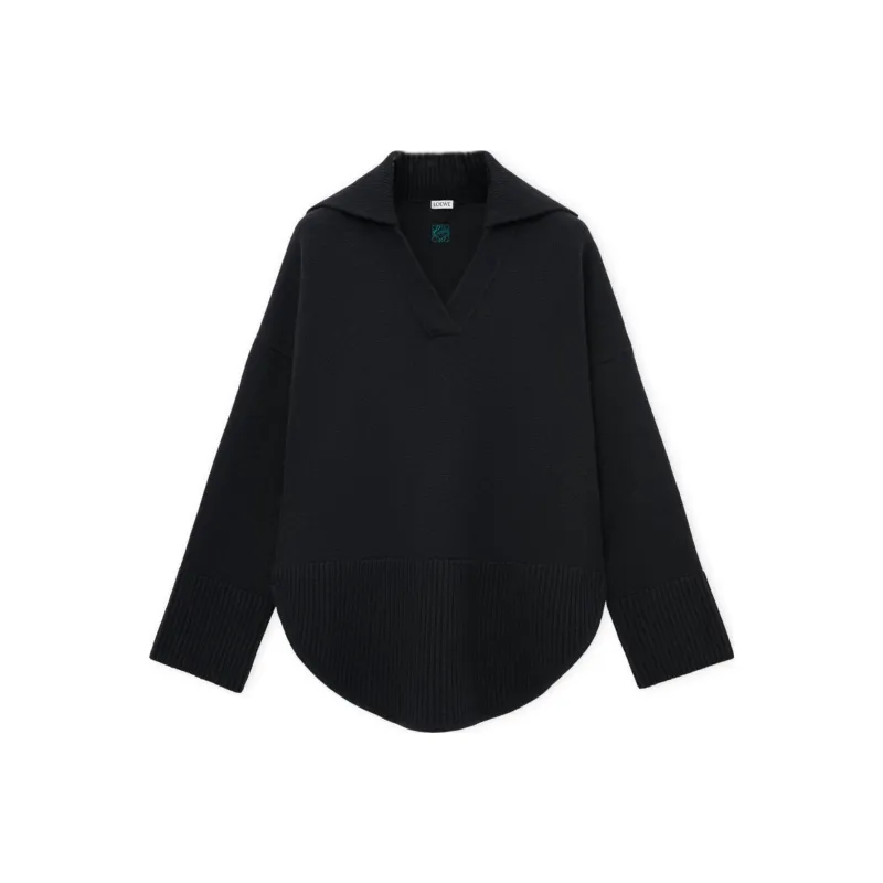 LOEWE Polo collar Wool Sweater-0