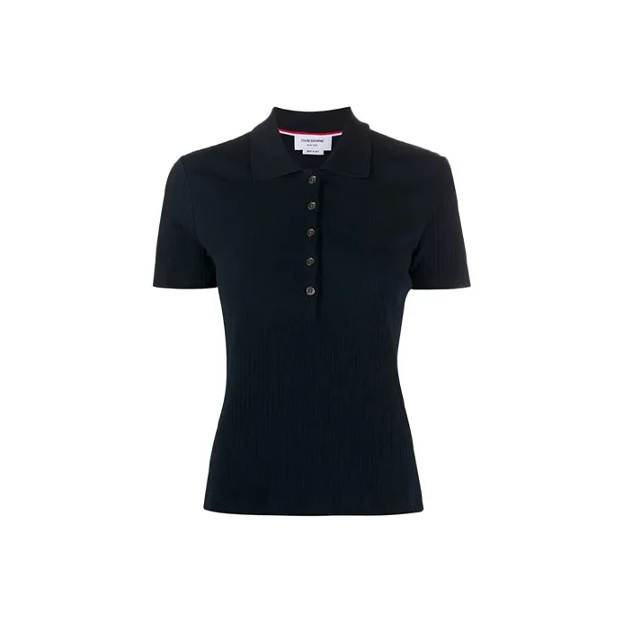 THOM BROWNE· Polo Shirt Women's Marine Blue-0