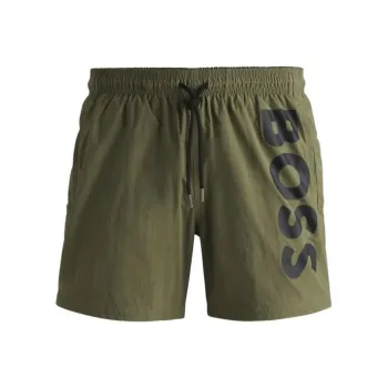 HUGO BOSS Logo Print Swim Shorts