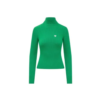 CASABLANCA Monogram Plaque High Neck Jumper