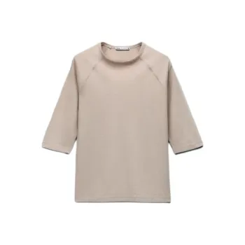 ZARA T-Shirts Women's Khaki