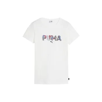 PUMA Shape Of Flora T Shirt Women's White