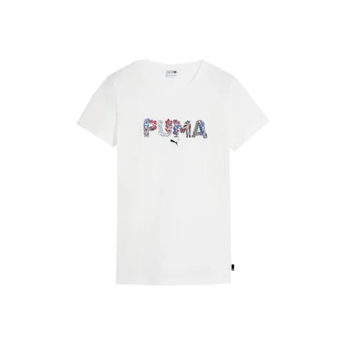 PUMA Shape Of Flora T Shirt Women's White
