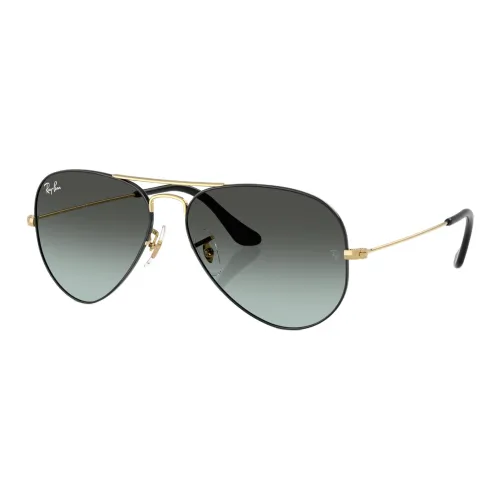 RayBan Metal Aviator Sunglasses Unisex Black