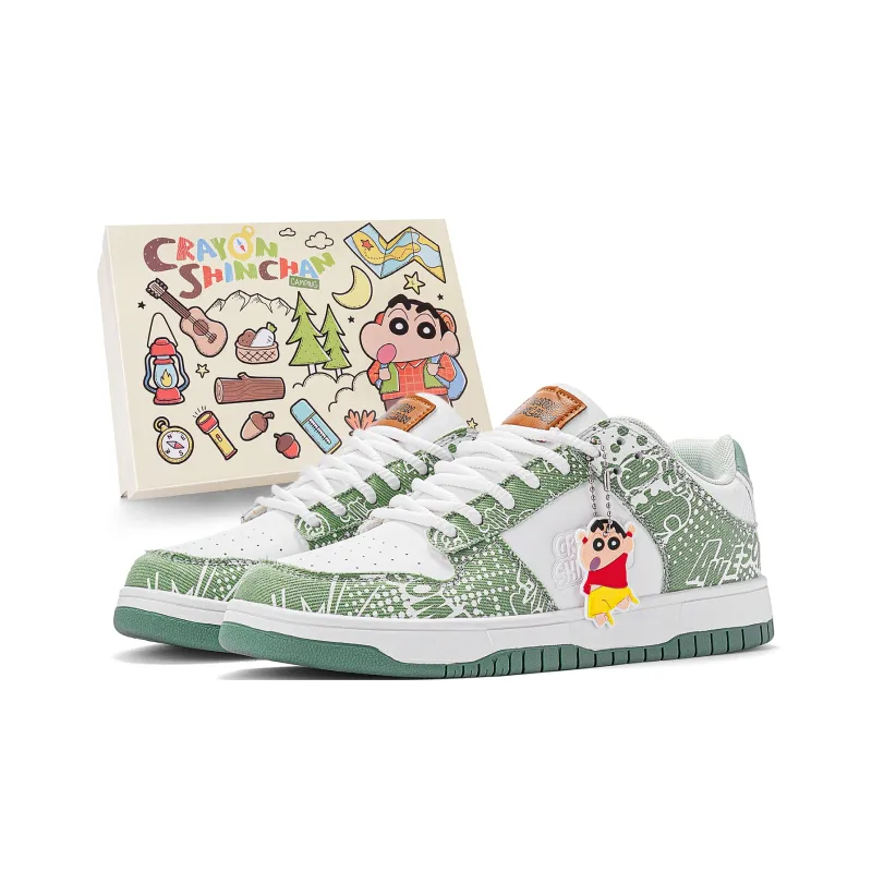 Crayon Shinchan Slip Resistant, Abrasion Resistant, Lightweight, Breathable Low Top Skateboard Shoes Unisex-0