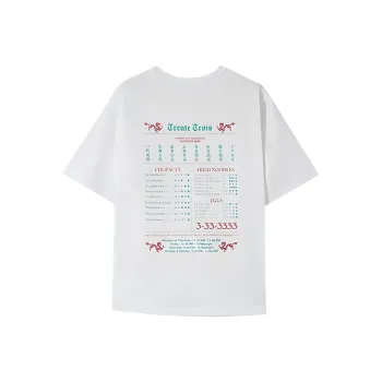 ITIB x Trente Trios Mart Drop Shoulder Sleeve T-Shirt Women's White