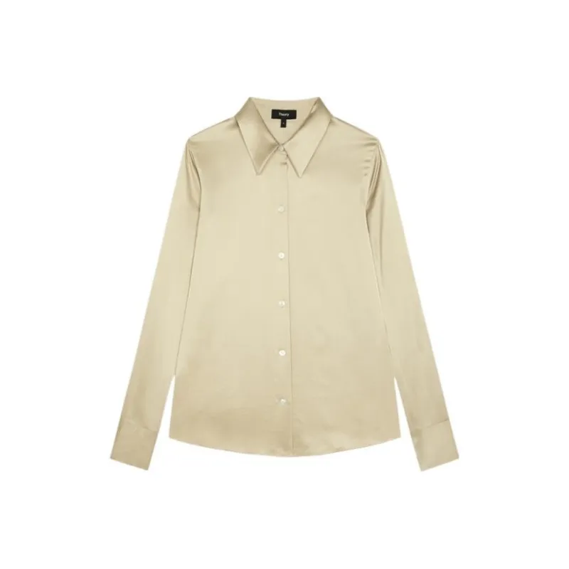 THEORY Shirts Women's Champagne-0