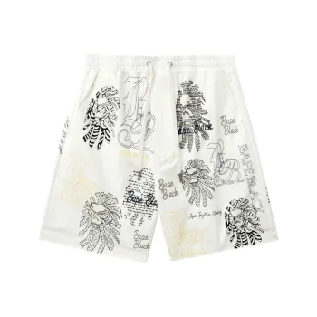 BAPE BLACK Graphic Stitch Shorts