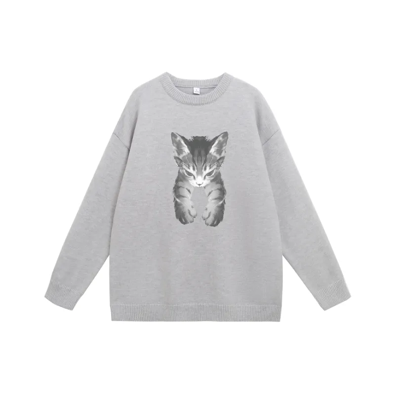MDLILA Sweater Unisex White Gray-0
