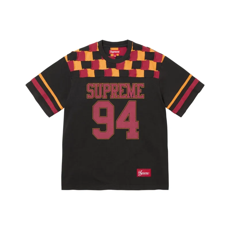 Supreme Patchwork Yoke Football Top-4