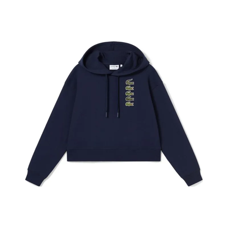 LACOSTE Logo appliqué Hoodie-0