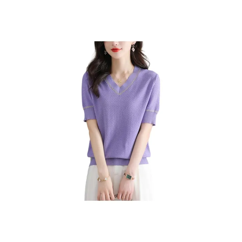 Korean Style Regular T Shirt Women's-0