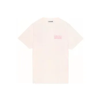 GANNI Regular T Shirt Women's Heron Crane White
