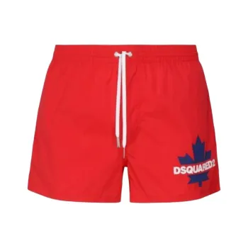 DSQUARED 2 Logo Printed Drawstring Swimming Shorts