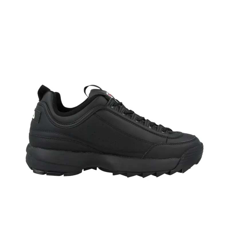 FILA Disruptor Anti Slip Wear Resistant Low Top Casual Shoes Men's Black-1